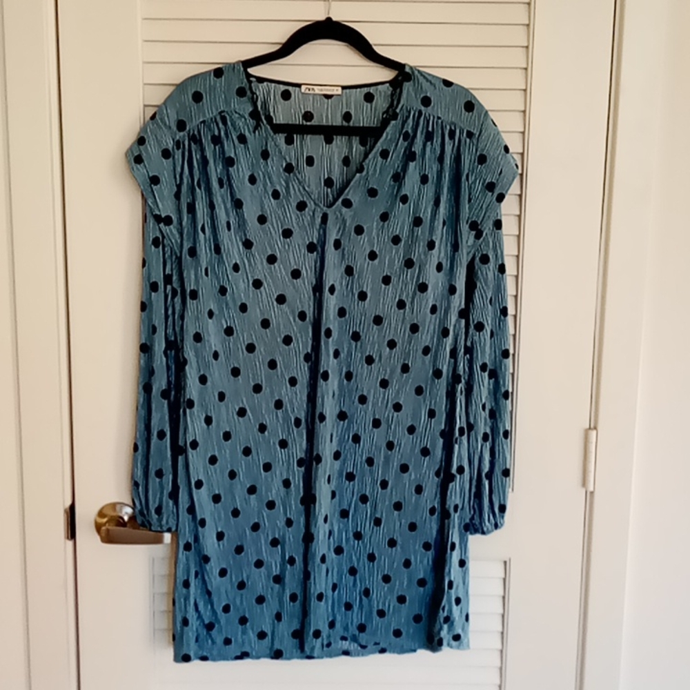 Zara satin short dress (or long top).